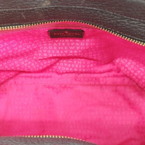 KATE SPADE  Black and Ivory Pebble Leather Tote Bag Pre-Owned - Picture 11 of 14